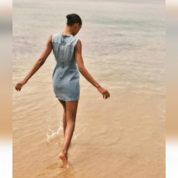 ZARA DENIM TRF DRESS - Picture 6 of 8